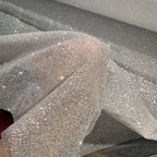 Crypto Gilding Spray Silver Sterling Silver Glitter Transparent Mesh Fabric Dress Wedding Dress Home Decoration Fabric