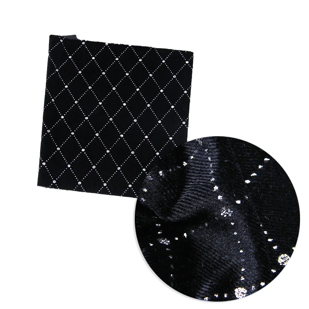 Elastic velvet striped gold velvet hot silver fabric sewn cheongsam dress fabric DIY handmade pillow cover home fabric