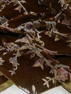 Luxurious Embellished Velvet Sequin Fabric for Evening Wear