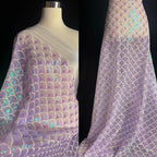 Iridescent Mermaid Sequin Mesh - Holographic Fish Scale Fantasy Fabric