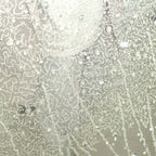 Silver Sequin Beaded Tulle - Evening Dress Bridal Veil Party Decor Fabric