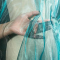 Gradient Color Laser Organza Fabric - Sheer Ombre Material 150cm