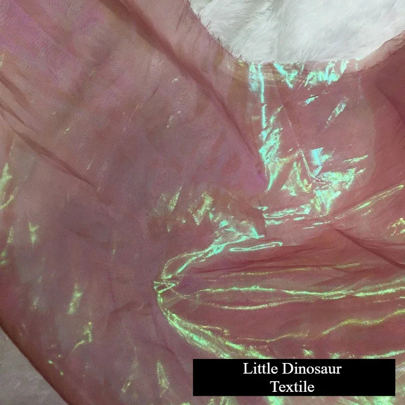 شبكة سيمفونية مشفرة، خيوط زجاجية، نسيج مسطح ملون، خيوط حرير لامعة، ملابس، ديكورات زفاف، ملابس أطفال، قماش زفاف