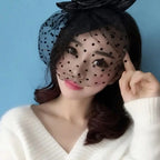 Bridal Veil Mesh Round Dot Wave Dot Headband Material Fluffy Skirt Fabric Top Hat Veil For Weddings And Special Occasions