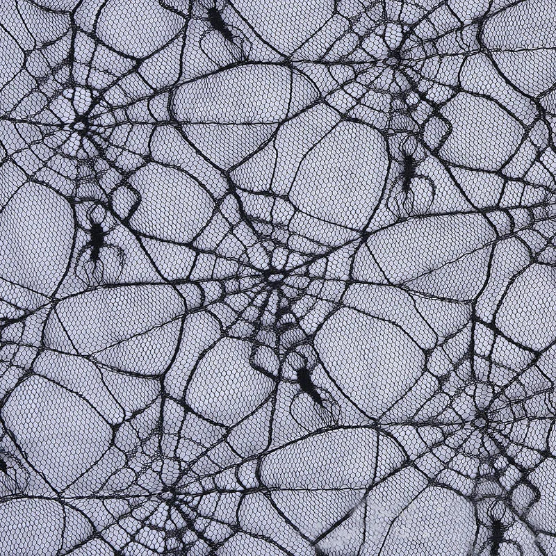 قناع عيد الميلاد من نسيج شبكي ناعم من العنكبوت الأسود، غطاء رأس شبكي، قبعة، مادة للملابس والأزياء وتصميم الأزياء