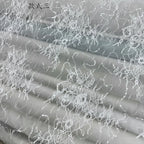 Large Floral Lace Embroidery Sequins Sheer Tulle Lace Fabric DIY Wedding Dress Evening Gown Bridal Attire Formal Decor Clothing