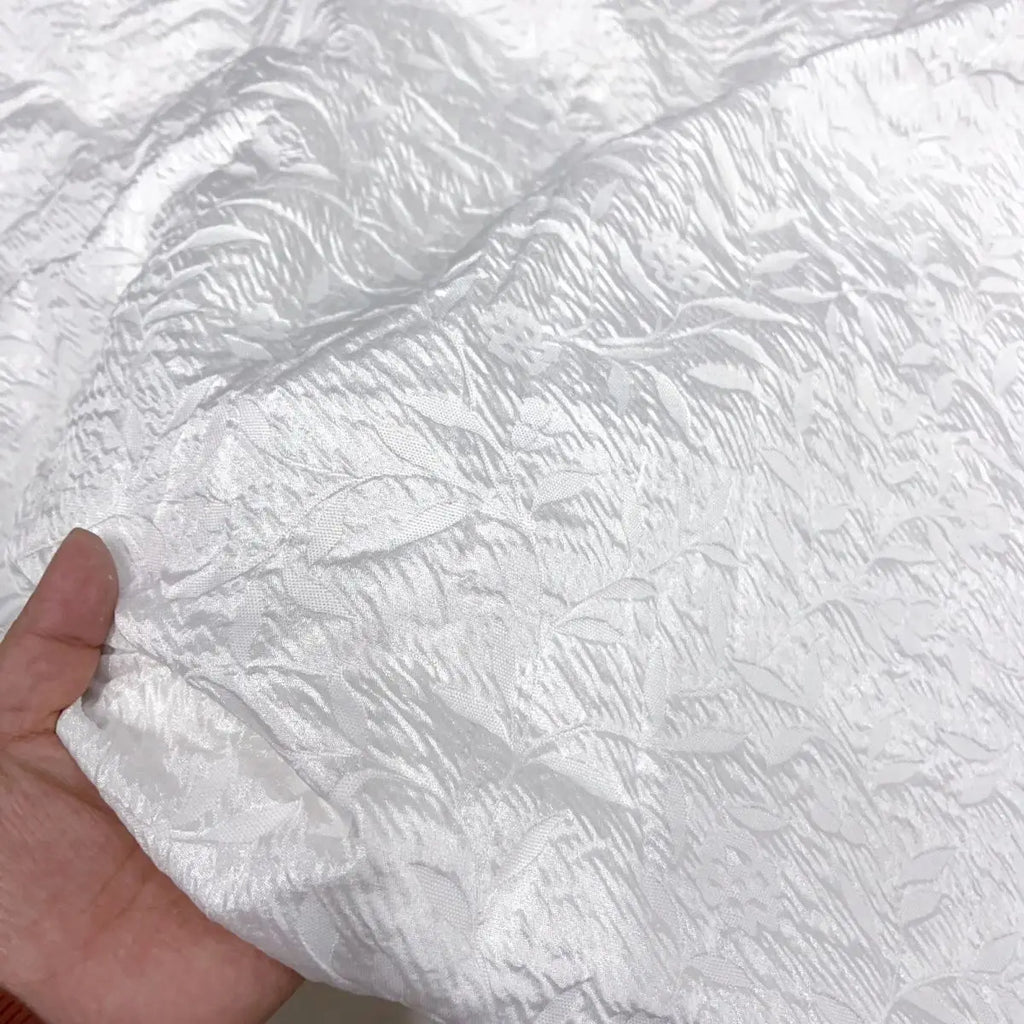 3D Relief Jacquard Fabric - Lustrous for Bridal & Formal Gowns