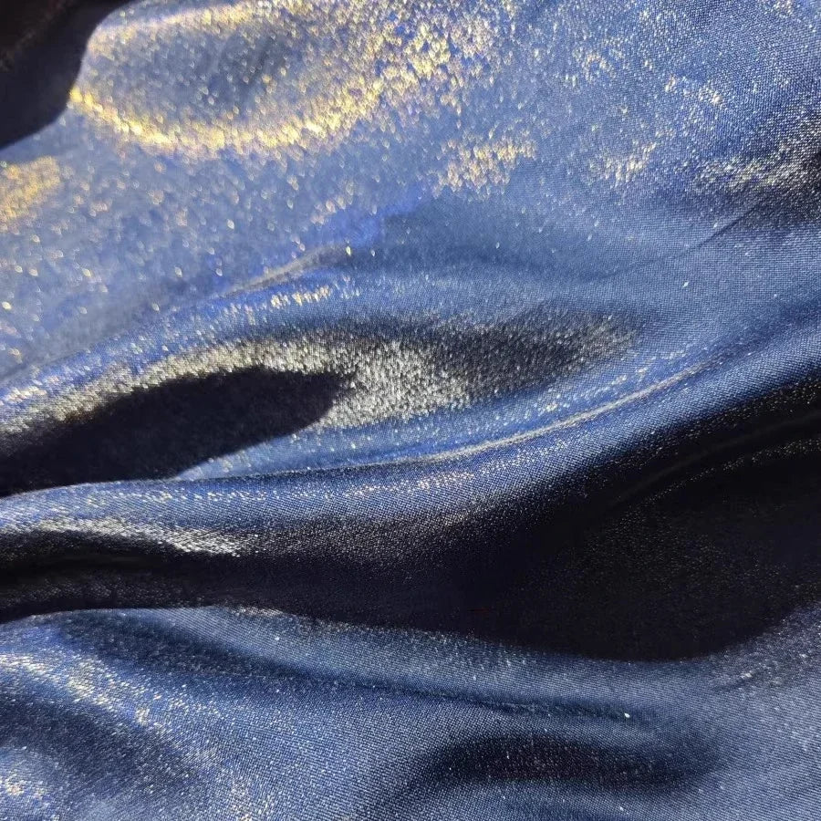 Shimmer Powder Cotton Satin - Soft Lustrous for Evening Gown & Stage Costume