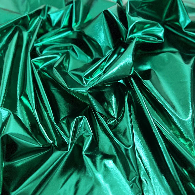 Stunning Gold Liquid Metallic Spandex Lame Fabric for Dance Wear Costumes Dress Backgrounds and Fashion Designer Material