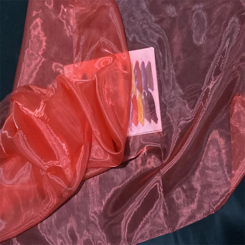 Vestido de hilo ligero de malla suave con agua líquida, tela Hanfu Super Fairy DIY, diseño de perspectiva de hilo fluido para boda