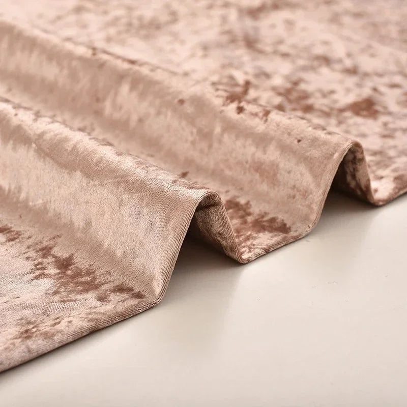 High End Thick Ice Flower Velvet Fabric - Headboard Sofa Material 150cm