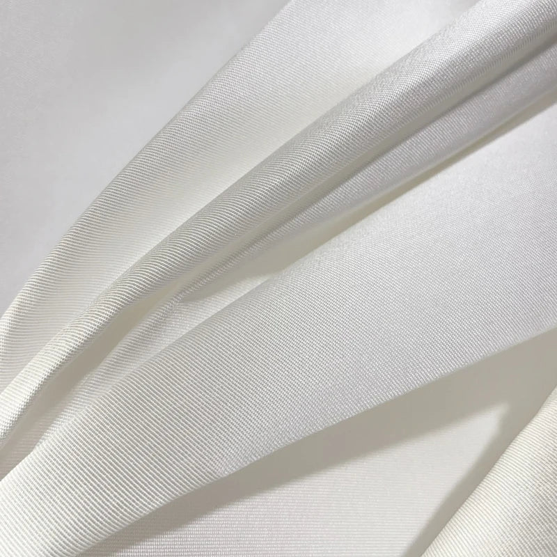 Premium Hard Mikado satin fabric White upgrade stiff bridal gown and men's suit designer DIY satin fabric