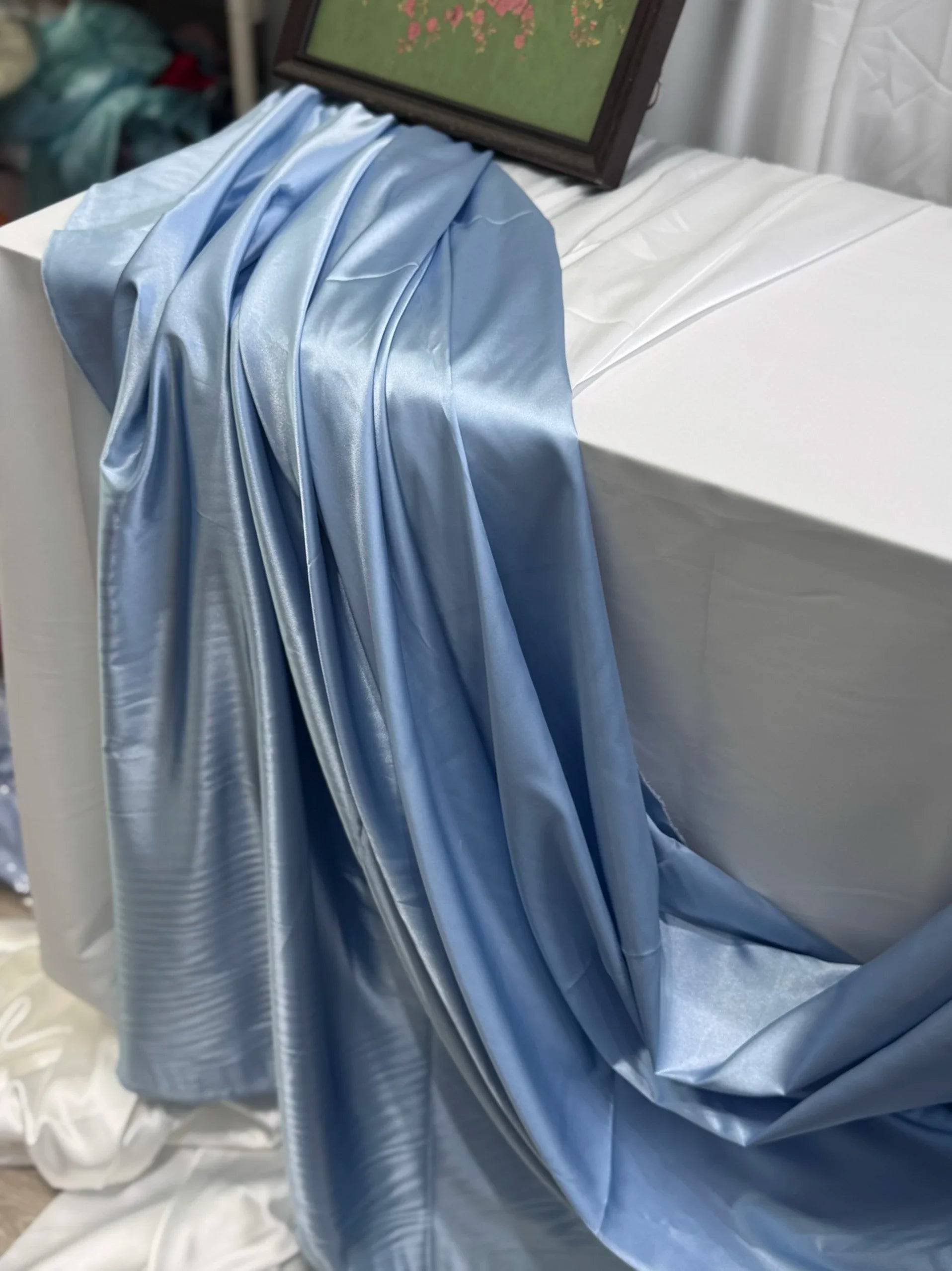 Soft And Lustrous Satin Cape For Bridesmaid Dress Wedding Dress Fabric Handicraft Wedding Styles Backdrop Decoration Arrangement