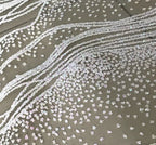 Luxury Water Ripple Sequin Tulle Fabric, Perfect for Wedding Gowns, Performance Costumes, and Children's Handmade Designs