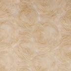 Tela de encaje de malla con apliques de rosas, impresionante bordado dimensional para confección de vestidos de novia, tela artesanal de moda de diseñador.