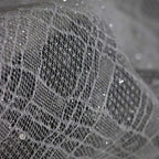 Stripe design mesh sewing high-end fashion wedding dress shiny sequin evening dress fabric