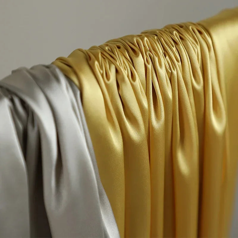 قماش حرير ساتان مرن - مادة ناعمة لامعة 145 سم