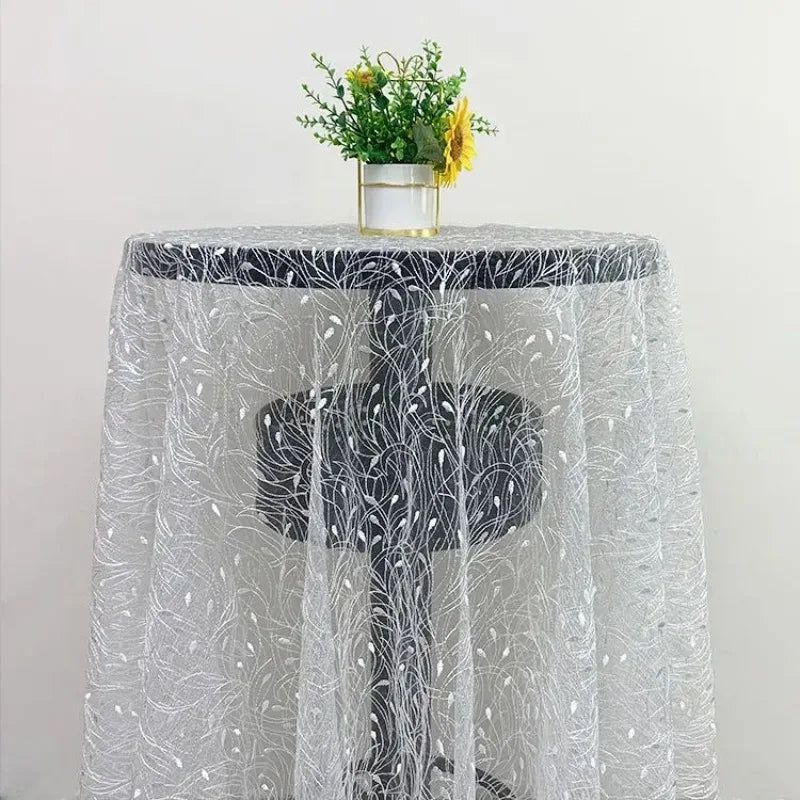 Versatile Sheer Tulle Lace Fabric For Bridal Gowns Backdrops Scarves Home Decor Soft Durable Wedding Craft Supplies Wedding Gown