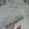 Silver Glitter Mesh - Stunning for Wedding Dresses & Designer Garments