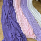 Tela de gasa para vestidos, vestidos, faldas, camisas, ropa, decoraciones y proyectos de costura DIY, rosa y morado