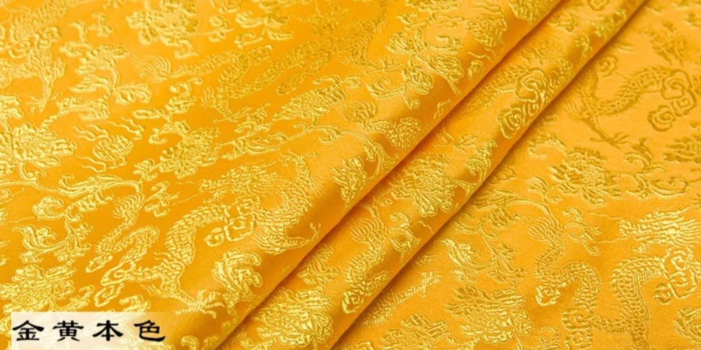Lujosa tela de brocado jacquard con diseño de dragón, con motivos regio, material de primera calidad, para vestidos, chalecos y abrigos, confección artesanal, diseño tradicional, textil.
