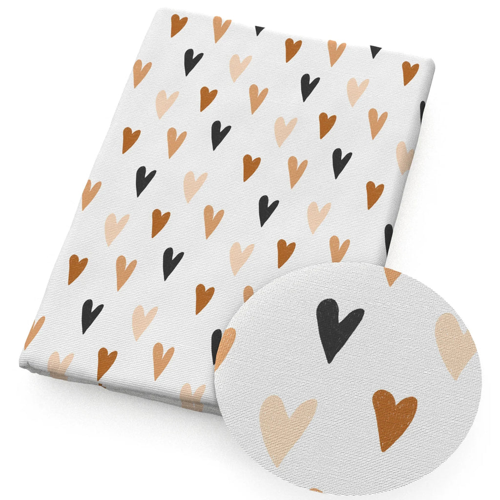 Rainbow geometric heart pattern fabric sewing children's clothing DIY patchwork bags curtains tablecloths home textile fabrics