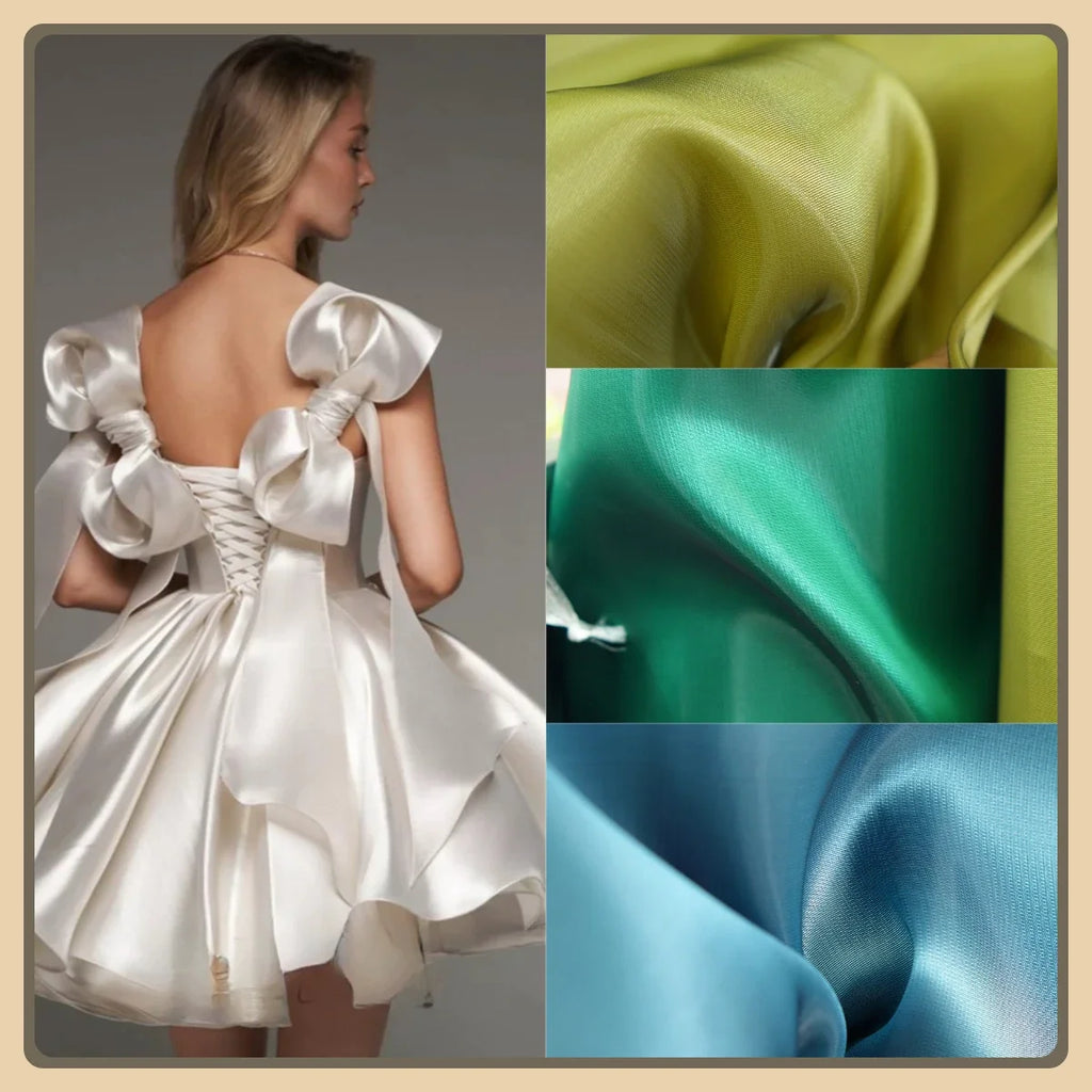 قماش ساتان عالي اللمعان - مادة قوية لطيفة على البشرة