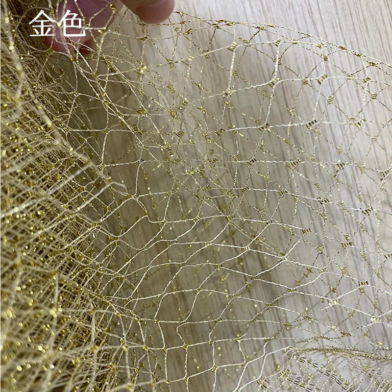 صنع يدوي من نسيج شبكي صلب على شكل ماسة، عصابة رأس مجوفة ذات عيون كبيرة، قبعة علوية، خيوط، تصميم ملابس مصنوع يدويًا