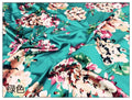Satin Silk Floral Fabric - Smooth Lustrous for Sleepwear & Home Textiles