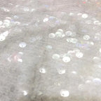 Multi-Color Glitter Sequins Mesh Fabric - Transparent Sparkle Material 130cm