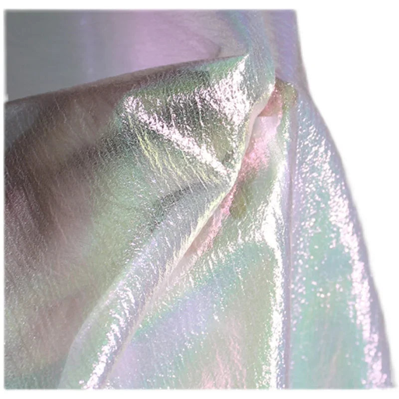 Pleated gauze gradient color net gauze thin soft fabric sewing ball evening dress women's dress diy scene decoration fabric