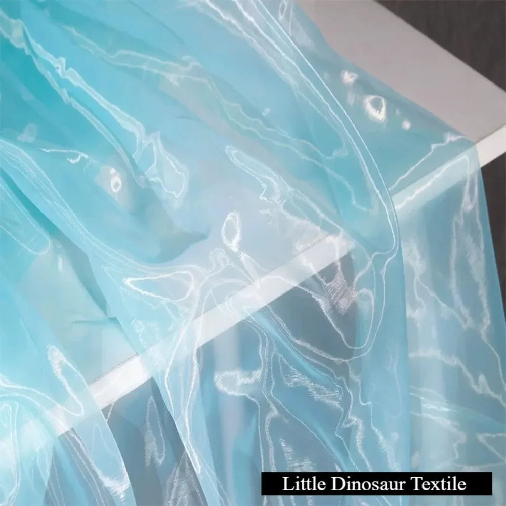 High-density Yarn Organza Fabric 5050 Matte Brocade Polyester Glass Yarn Dress Wedding Dress Women's Fabric Home Handmade