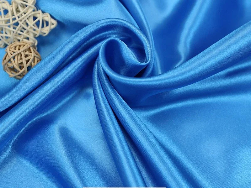 Tissus Simulated Silk With Light Satin Cloth Wholesale Wedding Dress Wedding Pajamas Homewear Lining Eye Mask Shower Cap Fabric