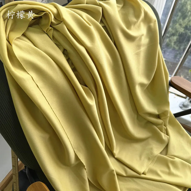 Orange Yellow Gold Coffee Milk Silk Stretch Fabric Roll Width 150cm for Wedding Home Decor Backdrop Drape Goblet Garment