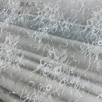 5 أنماط من تطريز الزهور الكبيرة بالترتر والدانتيل الشفاف وأقمشة الدانتيل الشبكية وأقمشة الستائر لفستان الزفاف DIY للخياطة