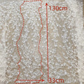 Advanced 3D Flower Nail Bead Lace Tulle - Wedding Dress & Skirt Decoration