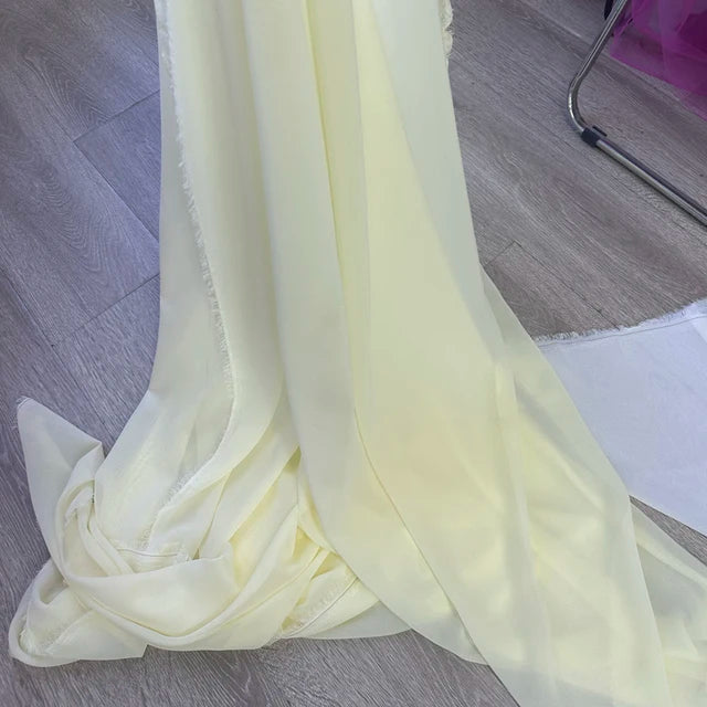 قماش شيفون للفساتين والتنانير والقمصان والملابس والديكورات ومشاريع الخياطة اليدوية، باللون الوردي والأرجواني