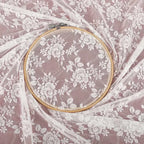 قماش دانتيل مطاطي بنقوش زهور، خياطة فساتين زفاف، فساتين سهرة، بيجامات وتزيين طاولات، قماش اصنعها بنفسك