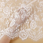 قماش الدانتيل الفرنسي مناسب لفساتين الزفاف والفساتين الرسمية وتصميمات الملابس وديكورات الستائر