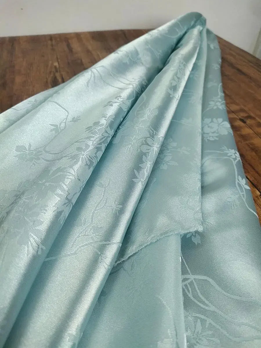 قماش أسيتات ساتان حرير جاكار - خامة فستان أنيقة 150 سم