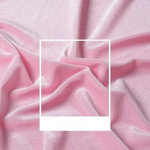 High Quality Velvet Solid Color Elastic Fabric - Luxurious Material 150cm