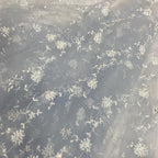 Nueva gasa de malla con bordado de cuentas, bordado floral, tela de gasa de encaje para falda de primavera y verano para mujer, diseñador senior al por mayor