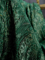 Palace Style Bright Silk Blended 3D Texture Relief Jacquard Fabric - Luxurious Material 137cm