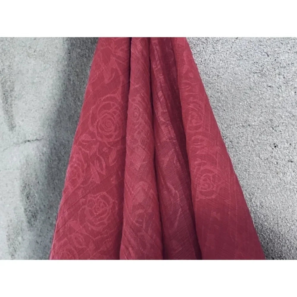 Soft Pleated Rose Fabric - Natural Fiber for Evening Gowns & Bridal