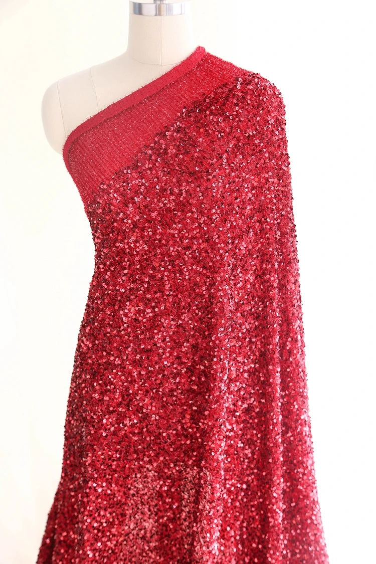 Colorful sequins, embroidered lace fabric, clothing accessories, dresses, children's clothing design, DIY handmade materials