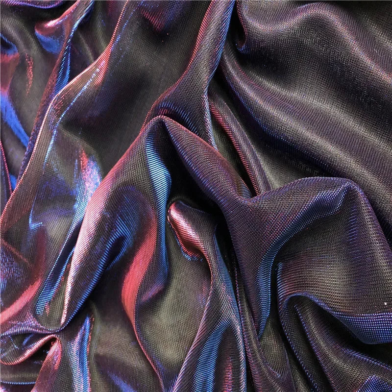 Color Changing Lurex Mesh Net Fabric - Shiny Iridescent Material