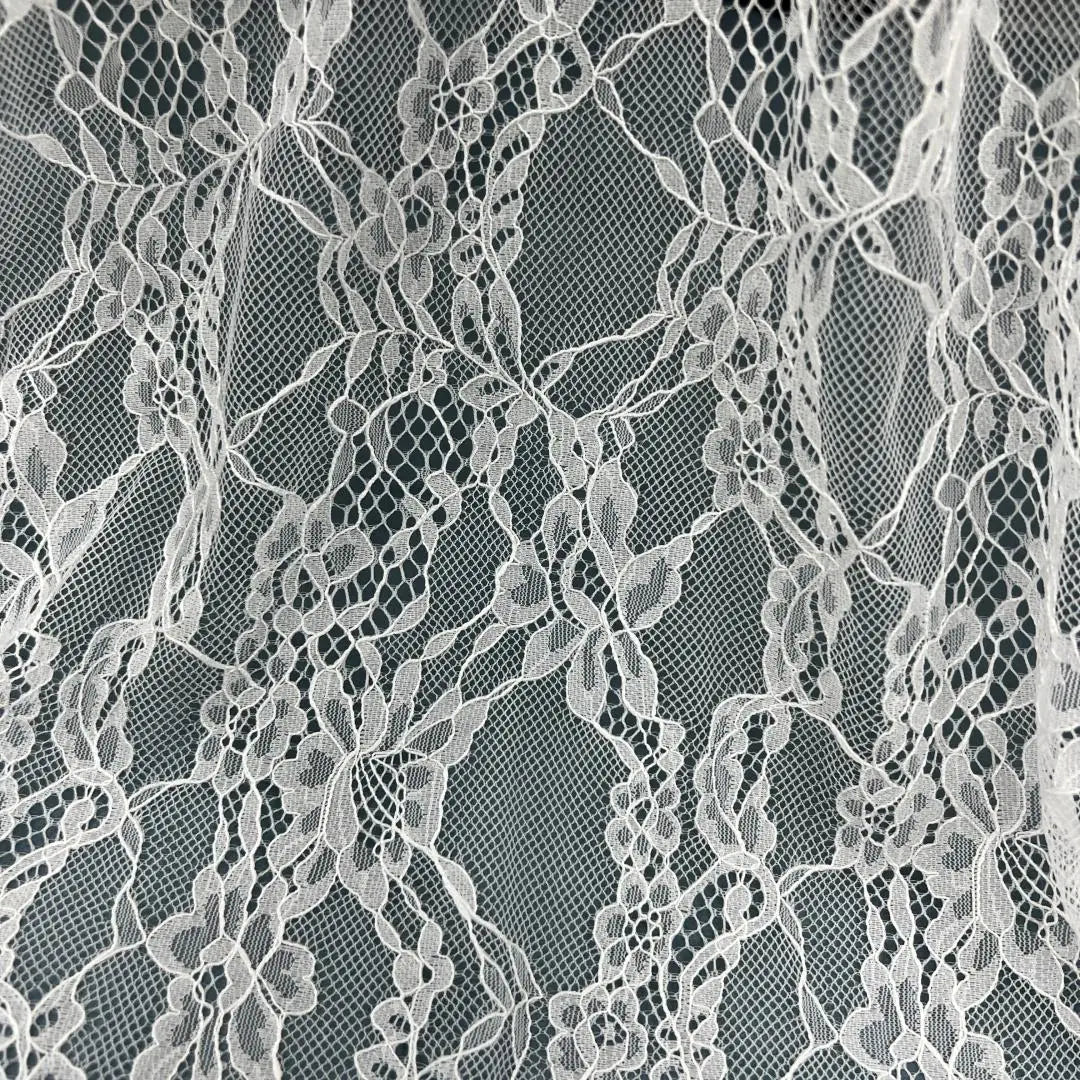 قماش دانتيل بيج أنيق فائق النحافة لفستان الزفاف ونصف التنورة (بطول 3 أمتار)