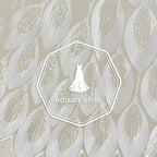 Tela de encaje bordada con plumas de pavo real, pestañas y lentejuelas, decoración de alta gama para vestidos de novia, tela de malla blanca lisa.