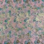 قماش جاكار بروكار مطبوع ساخن - فستان وردي - مادة 148 سم