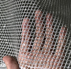 قماش شبكي صلب برش فضي على شكل ماسة لفساتين الزفاف والتصاميم الأنيقة